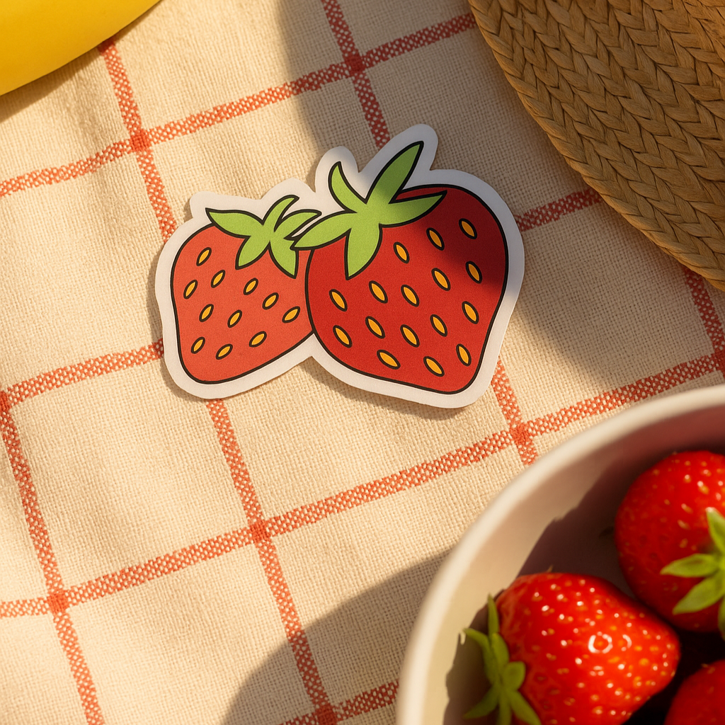 đ Thermocollant Fraises Jumelles â Motif FruitĂ© et Mignon đ