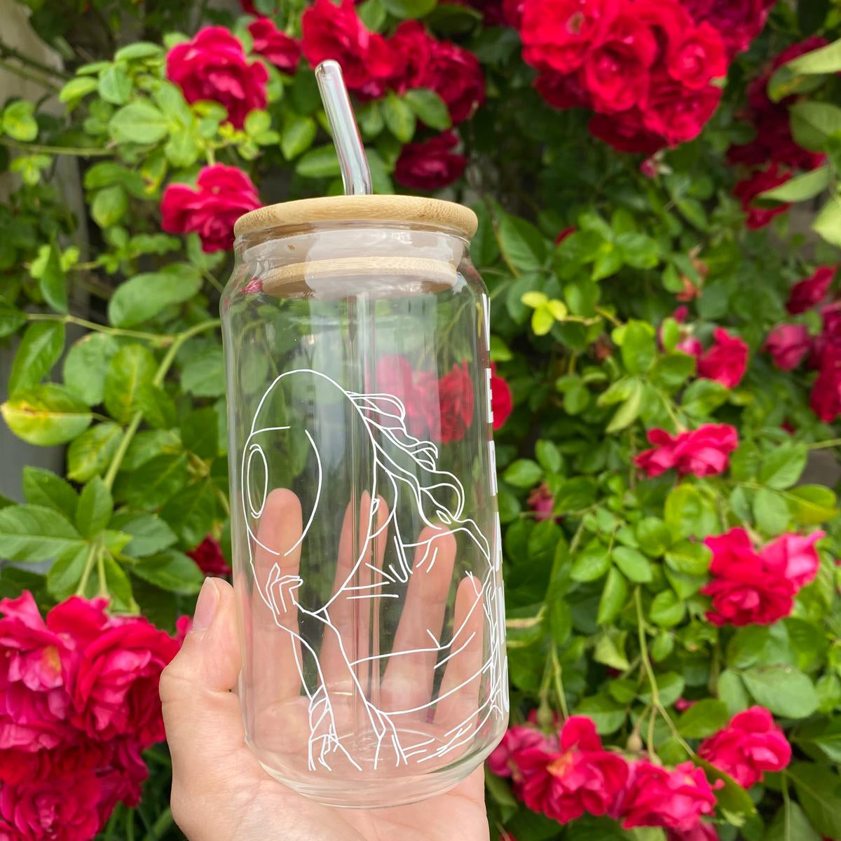 Gourde en verre "VERANO" – Design fait main