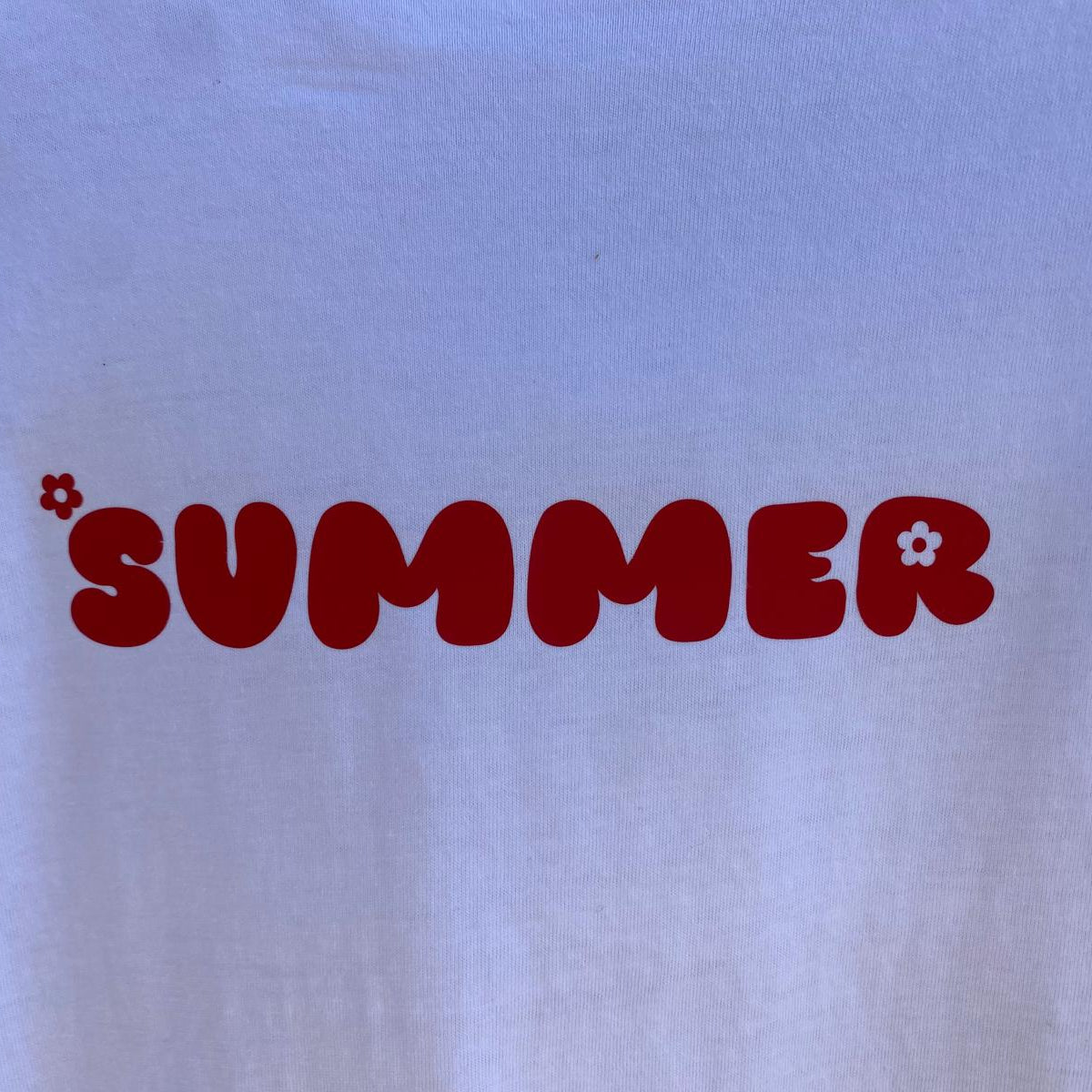 T-shirt Blanc « SUMMER » – Édition Été