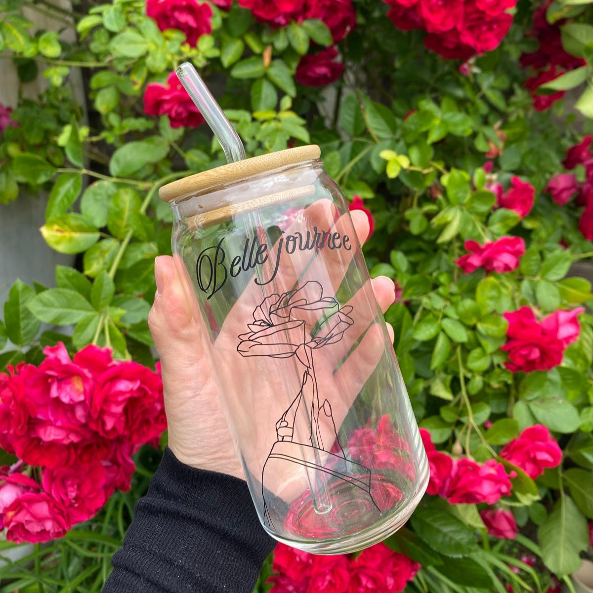 Gourde en verre "BELLE JOURNÉE" – Design fait main